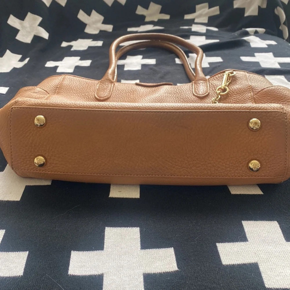 Isaac mizrah Tan pebble leather purse tote - Picture 4 of 11